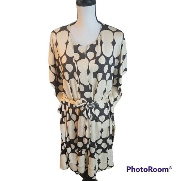 Diane Von Furstenberg Abstract Print Silk Blend Dress. Size 8. - Picture 1 of 10